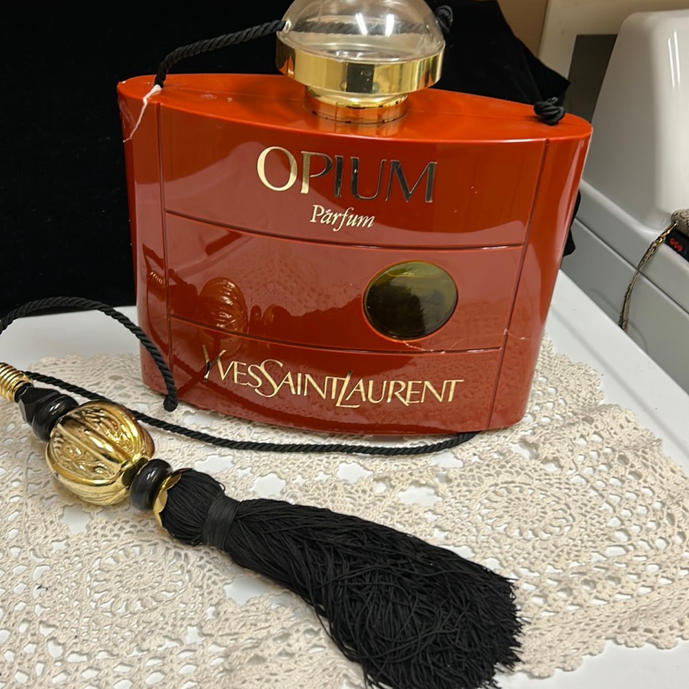 YVES SAINT LAURENT Huge Opium Lucite Factice Dummy Display Bottle (damaged)